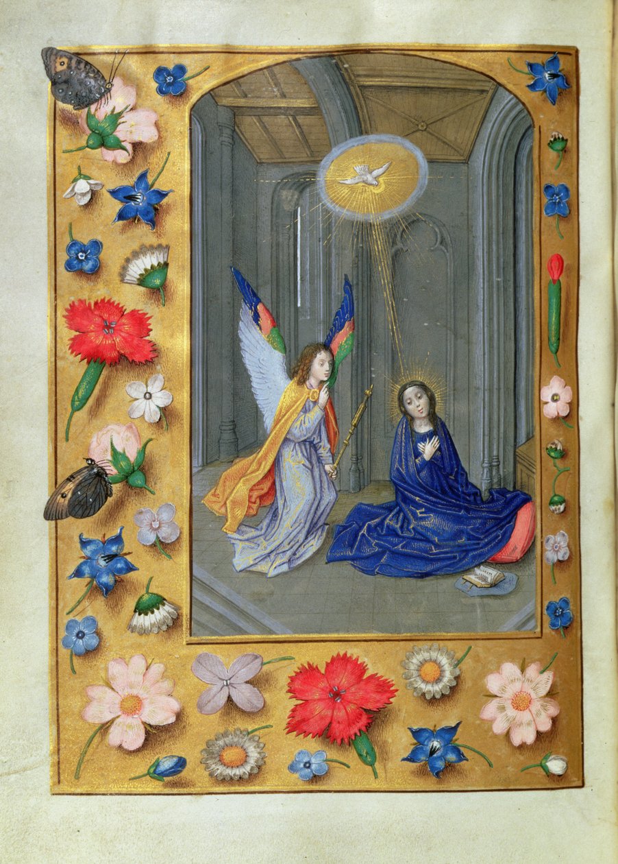 Annunciation, from the Hastings Hours by Flemish School