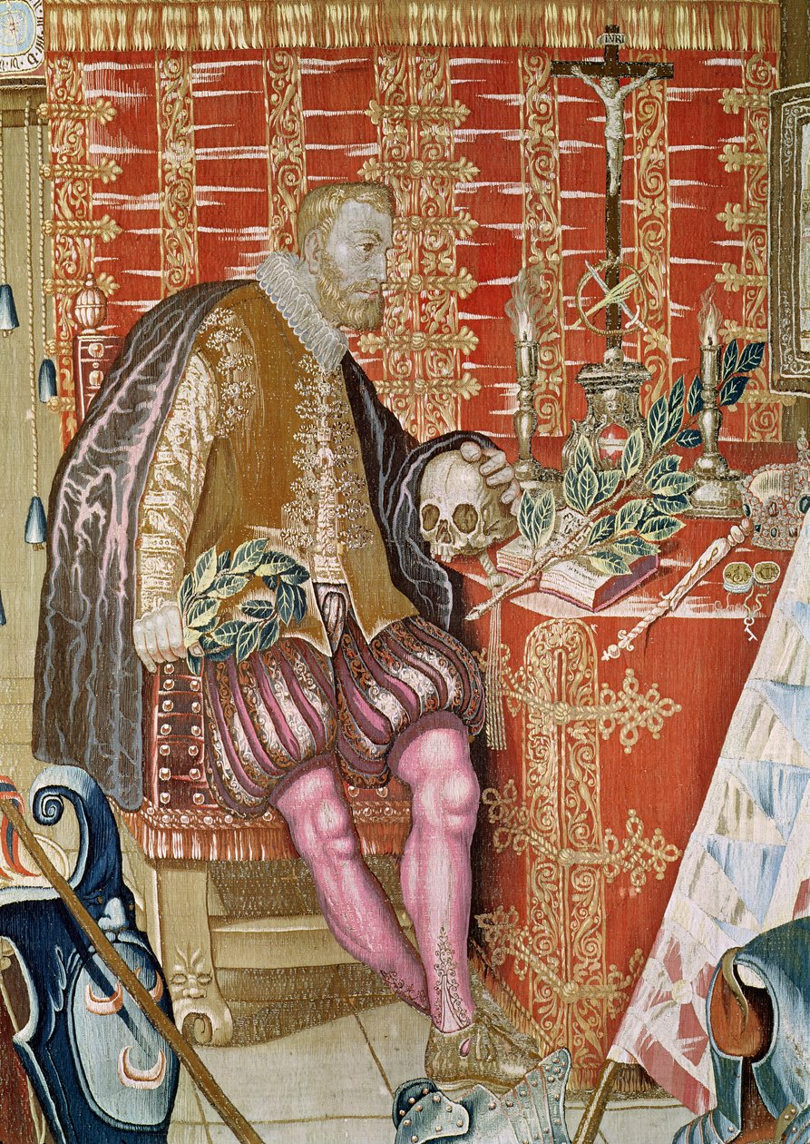 Charles V from The Tapestry of Charles Quint, c.1630-40 (detail) by Flemish School