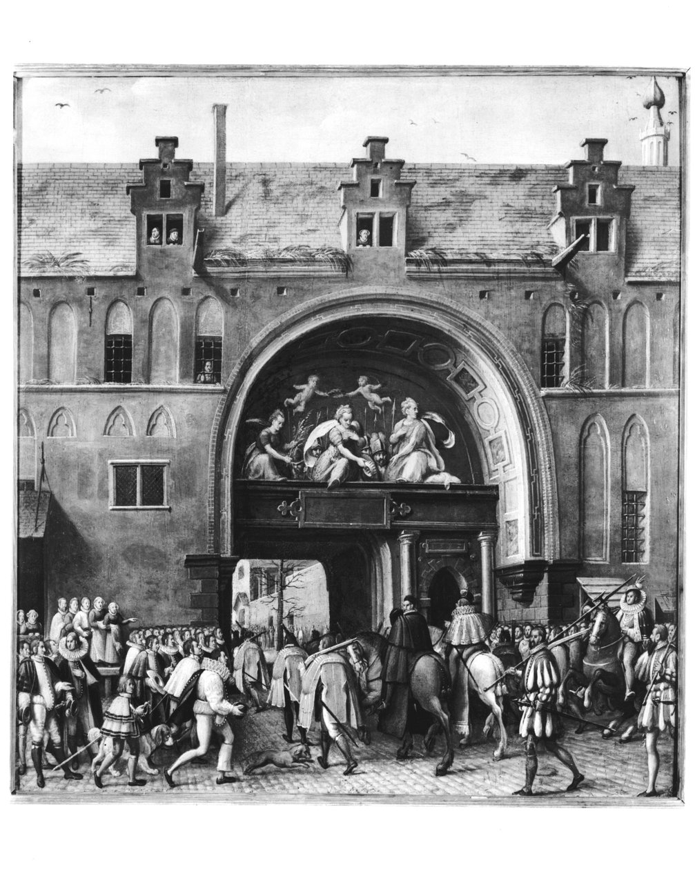 Entry of Hercule Francois of France, Duke of Alencon (1554-84) into Antwerp, 19th February 1582 by Flemish School