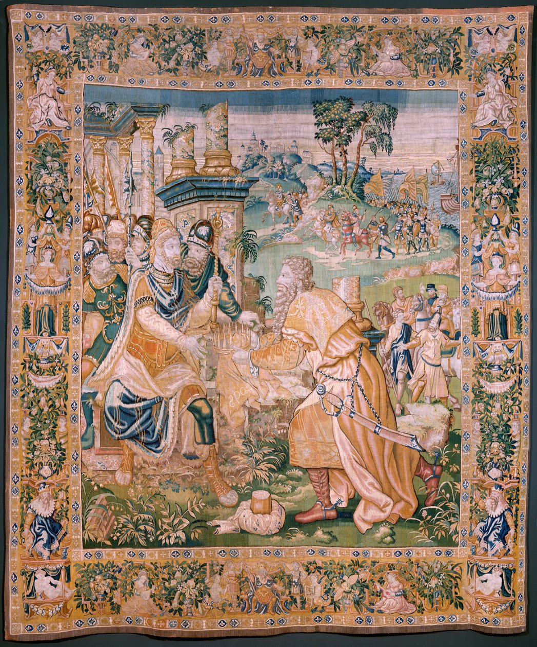 Alexander is Offered a Crown (Flemish Tapestry) by Flemish School