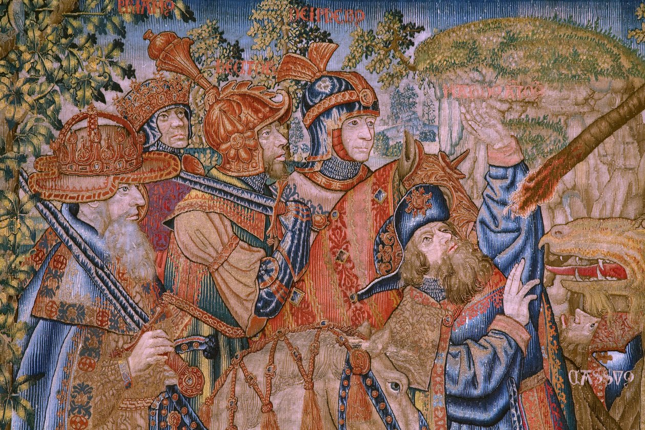 Series Moralities: The virtue of the honours. Ca 1520. (detail) by Flemish School