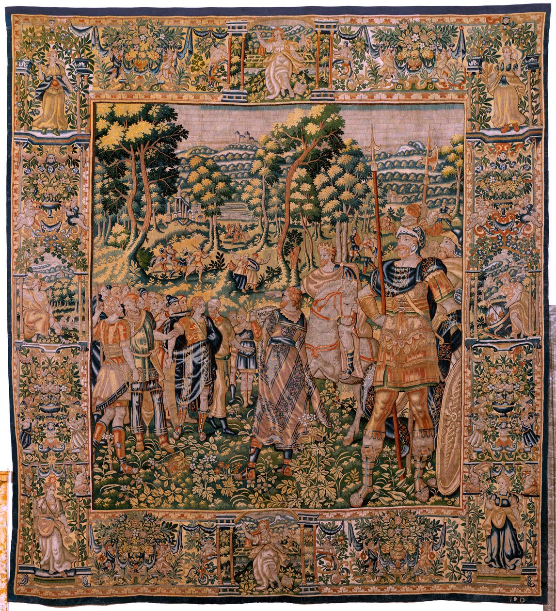 Astyages Recognizes Cyrus (detail) by Flemish School