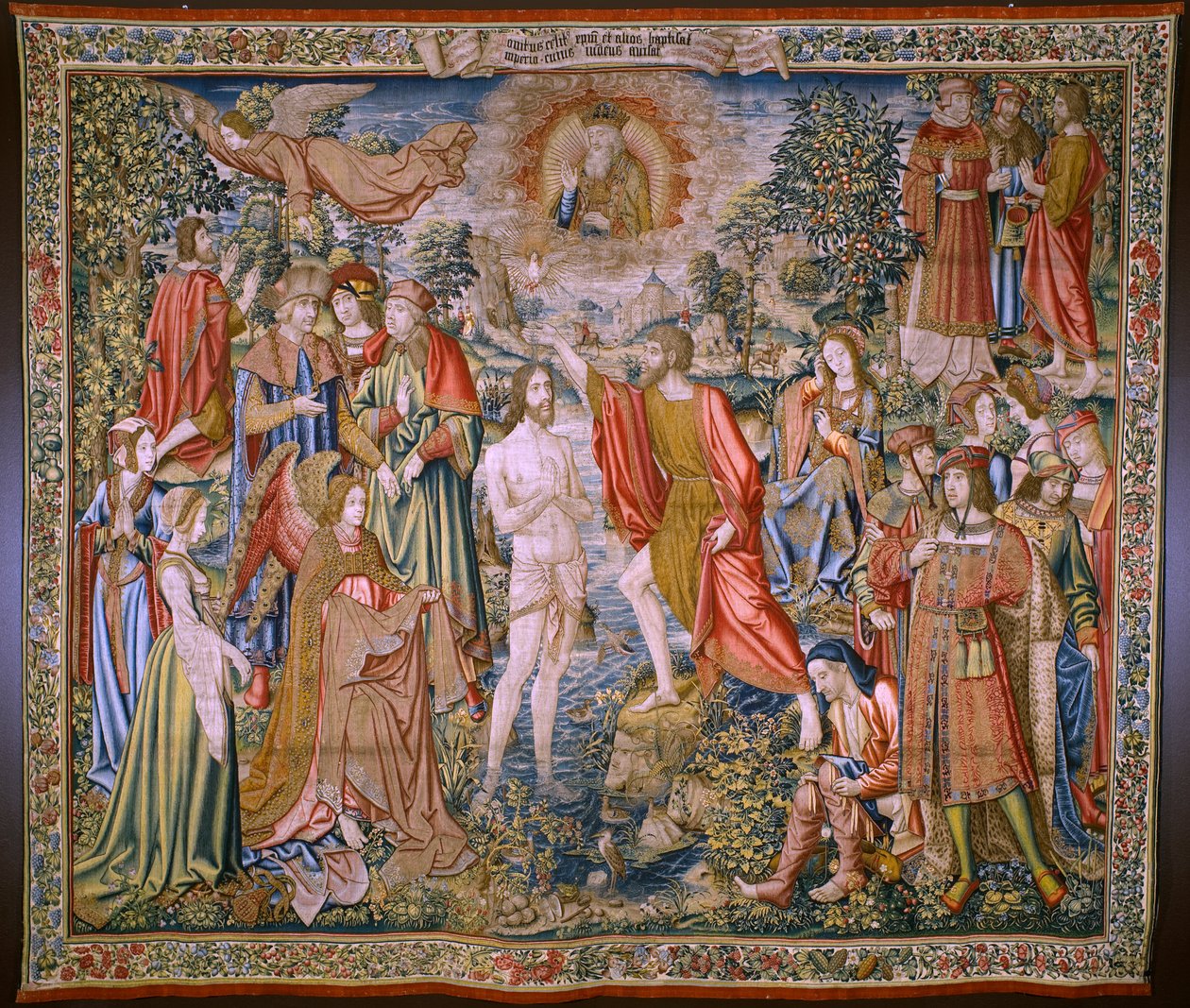Flemish tapestry. Series The History of Saint John the Baptist: The Baptism of Christ. Brussels atelier. 1515-1520 by Flemish School