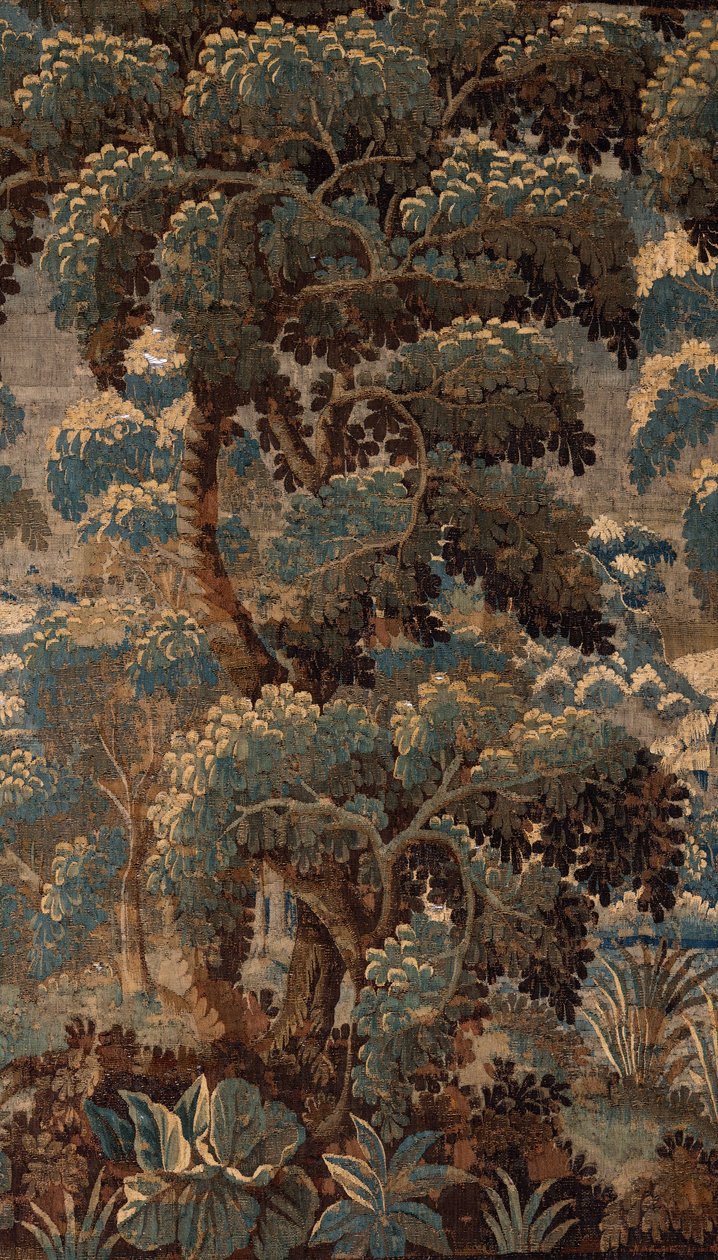 Flemish tapestry. Verdure. End 17th-begin 18th century. Property of the church Sint-Walburgakerk Oudenaarde (Dekenij van de Sint-Walburga) by Flemish School