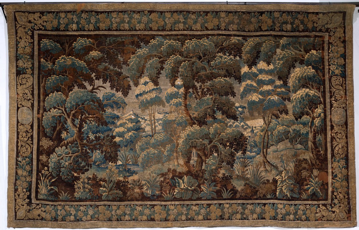 Flemish tapestry. Verdure. End 17th-begin 18th century. Property of the church Sint-Walburgakerk Oudenaarde (Dekenij van de Sint-Walburga) by Flemish School