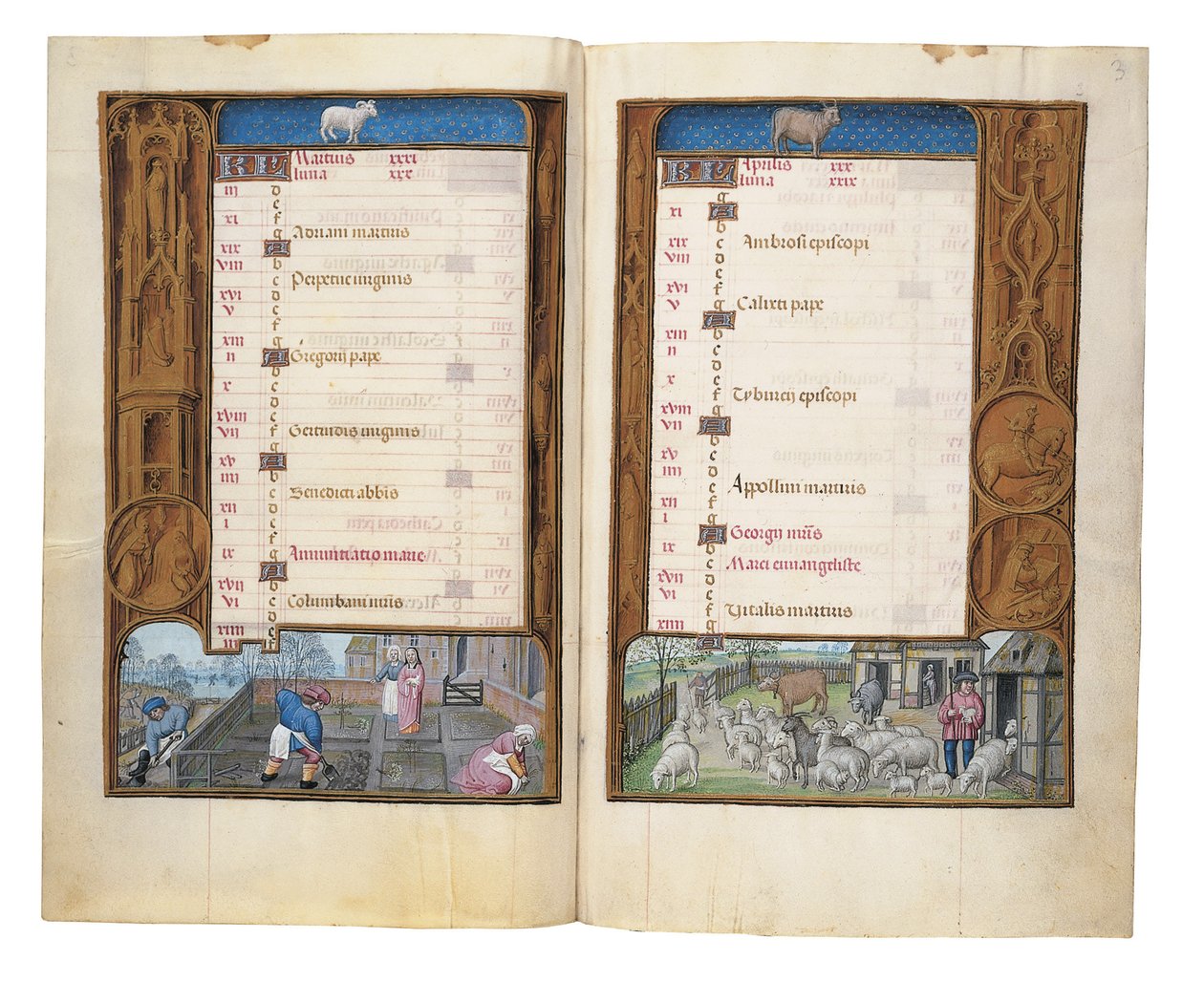 Folios from the Rothschild Book of Hours, Ghent or Bruges by Flemish School