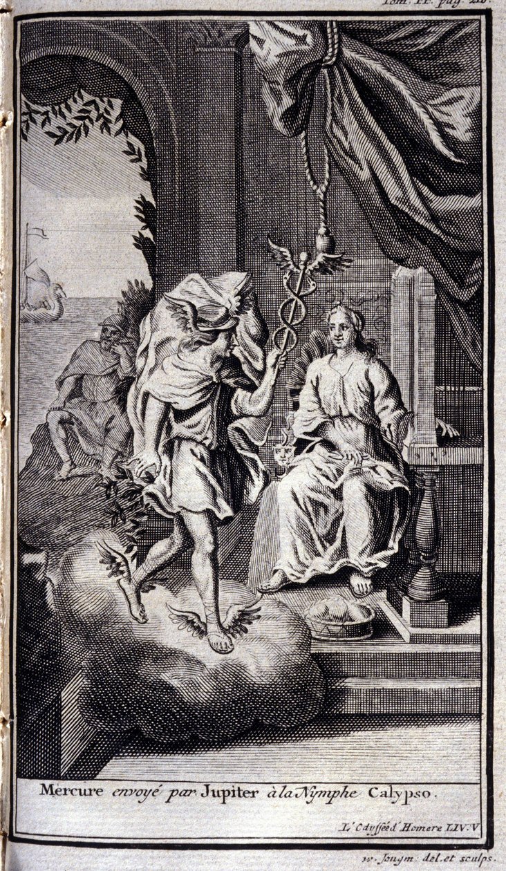 Mercury Sent by Jupiter to the Nymph Calypso (Illustration for Book V of the Odyssey of Homer) by Flemish School