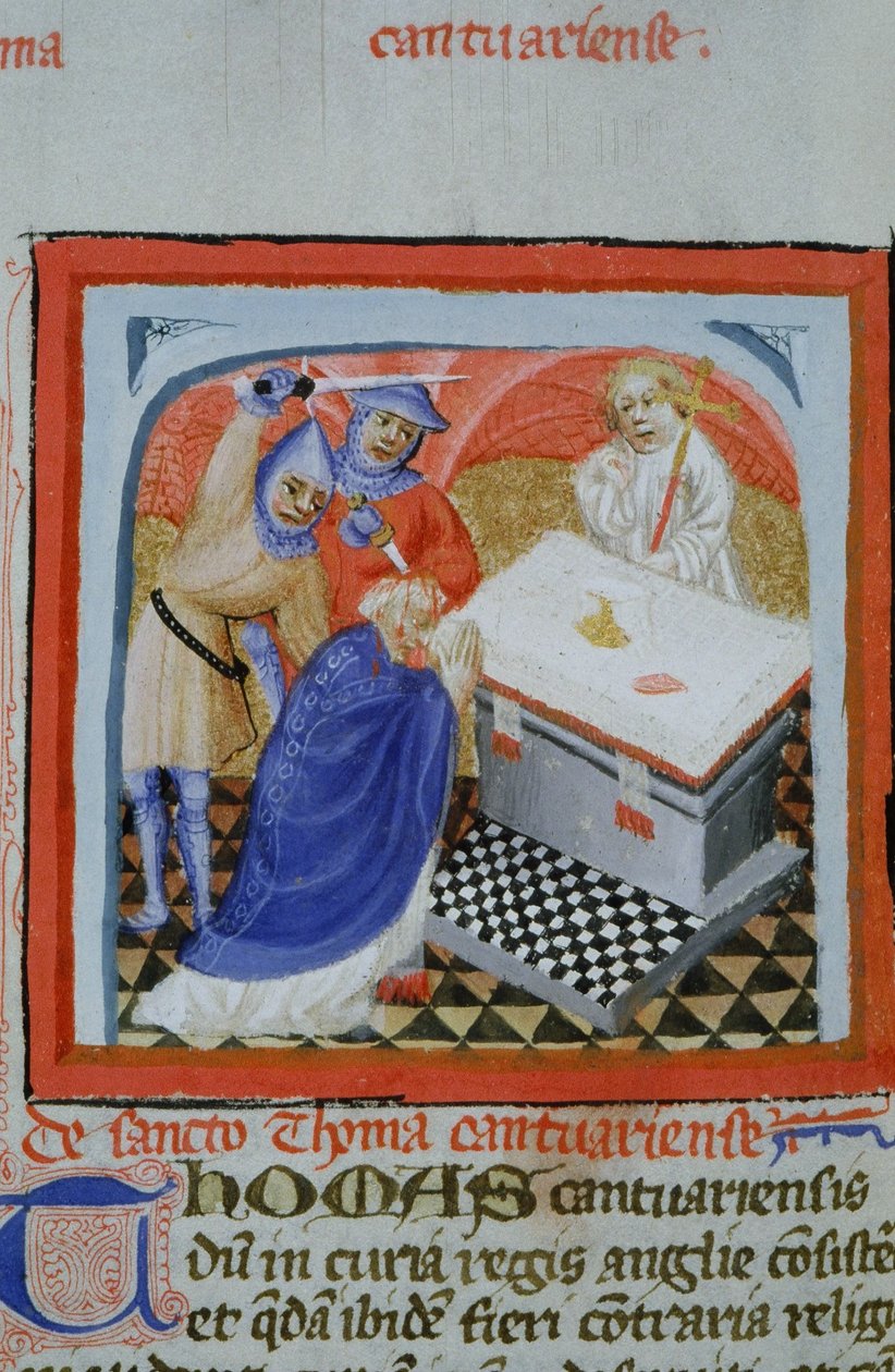 Page from the Legenda Aurea, Bruges, c.1400-10 by Flemish School