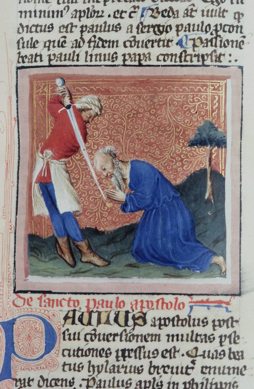 Page from the Golden Legend, Bruges, c.1400-10 by Flemish School