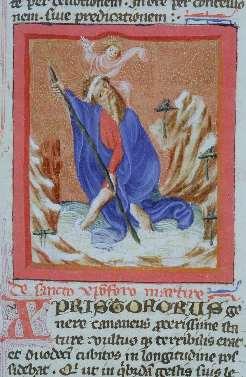 Page from the Golden Legend, Bruges, c.1400-10 by Flemish School