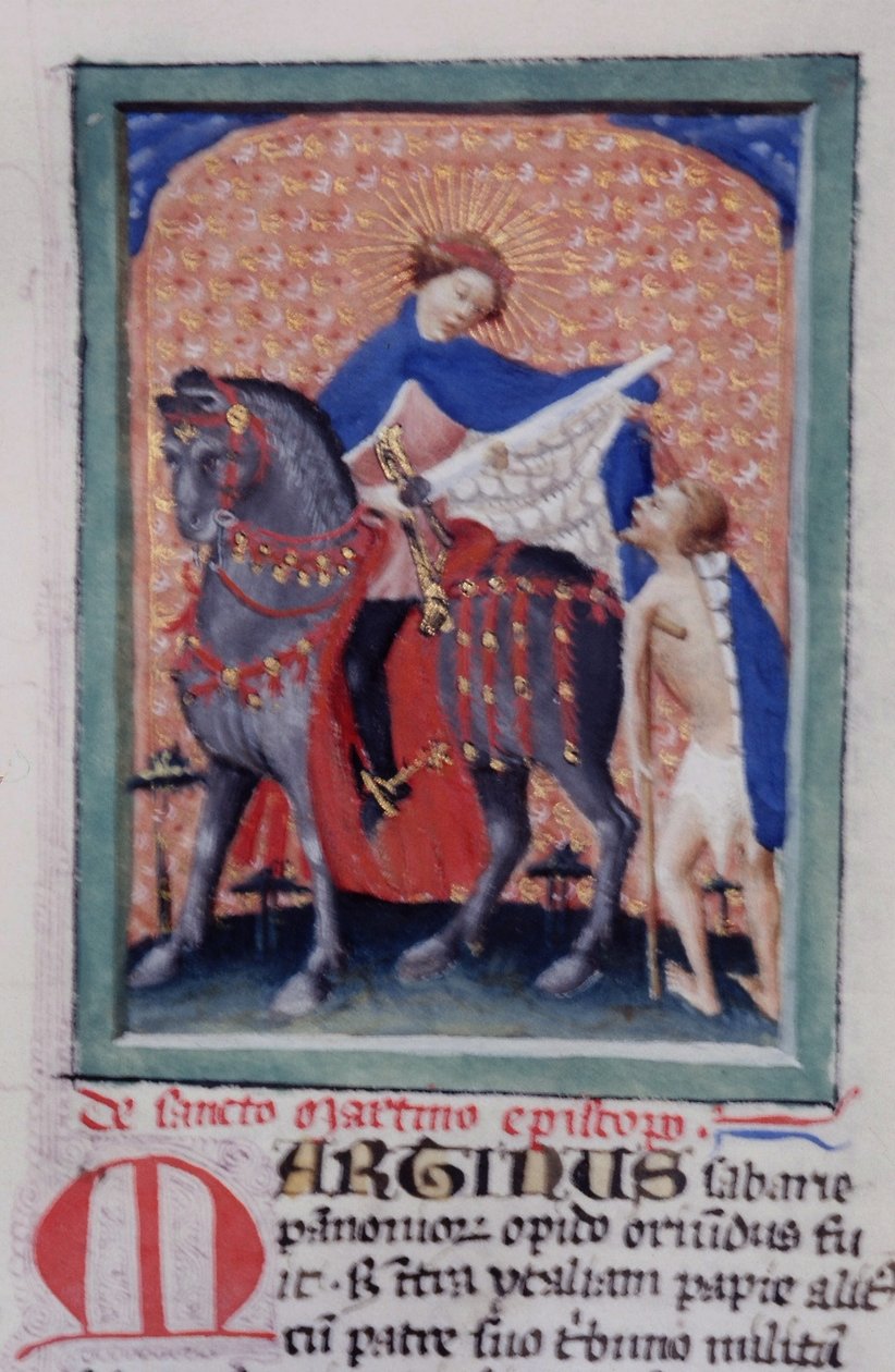 Page from the Legenda Aurea, Bruges, c.1400-10 by Flemish School