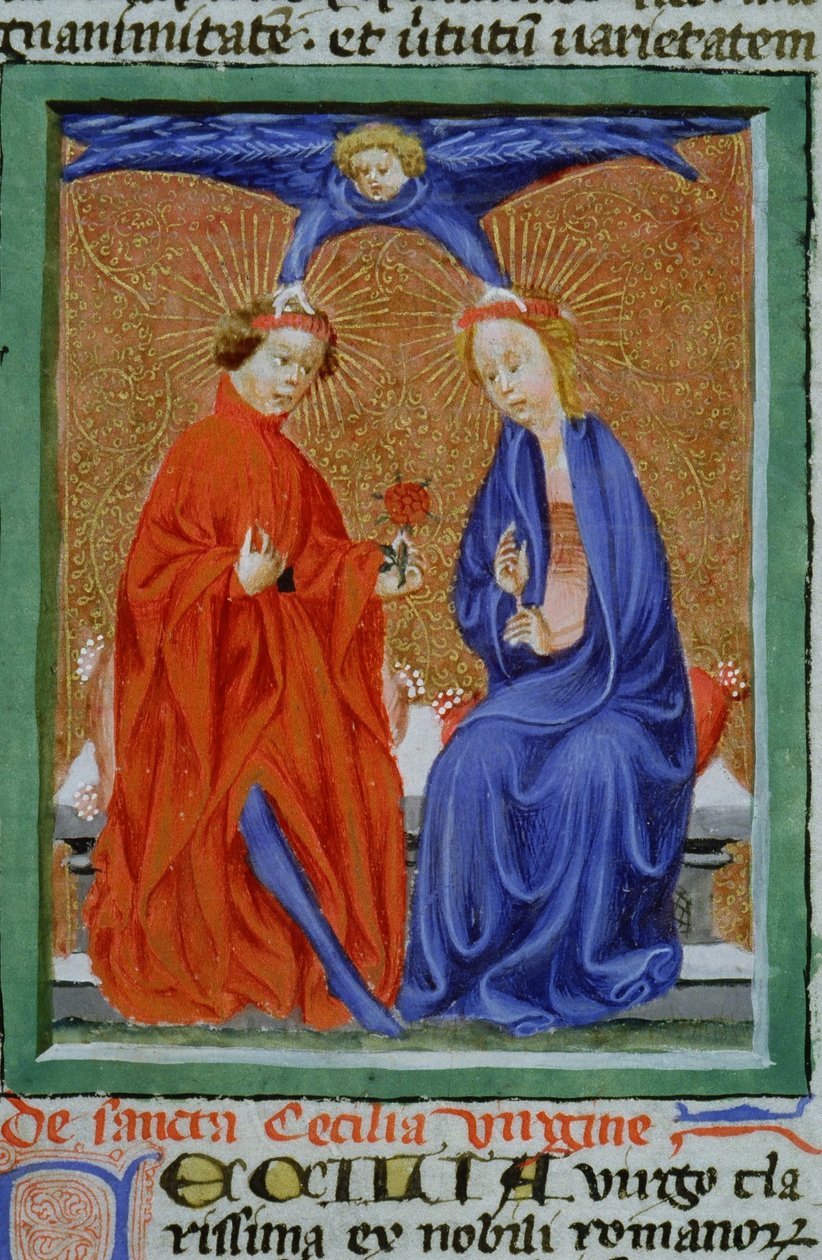 Page from the Legenda Aurea, Bruges, c.1400-10 by Flemish School