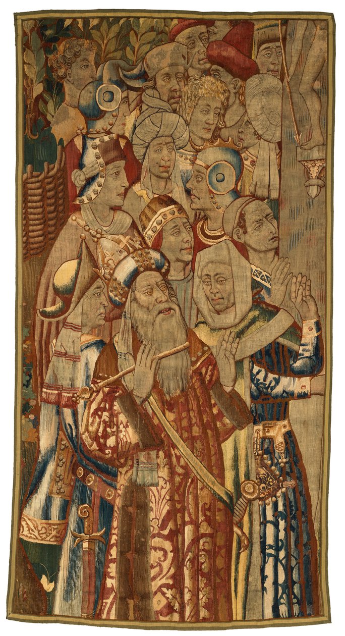 Tapestry, A Jewish Gathering, Made in Flanders, Belgium, Possibly Mid 15th Century by Flemish School