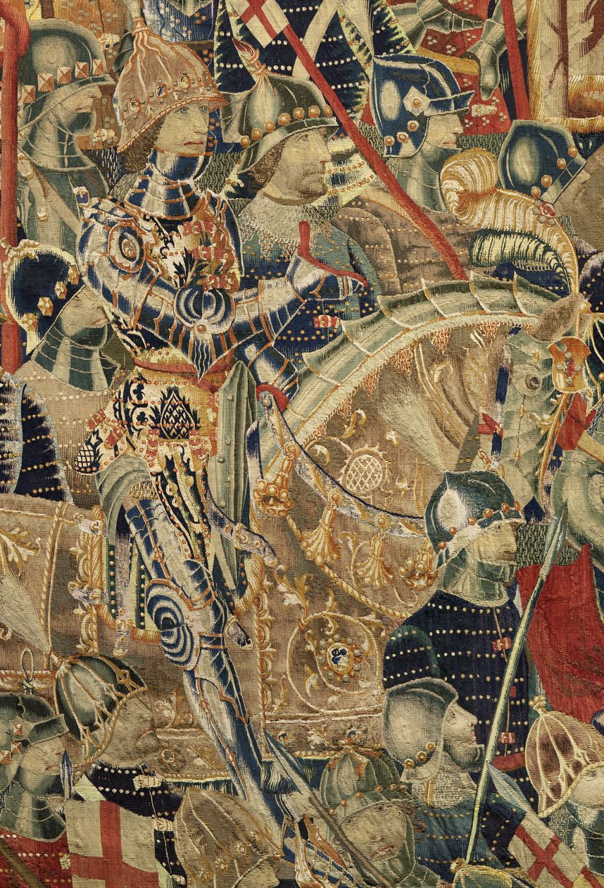 Tapestry showing the Conquests of King Alfonso V of Portugal (detail) by Flemish School