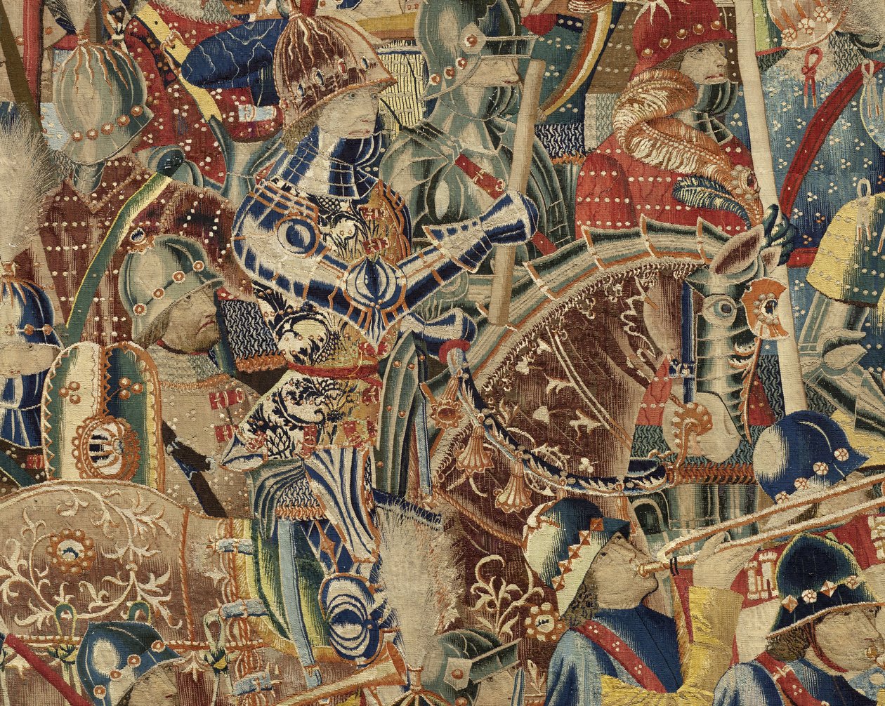 Tapestry showing the Conquests of King Alfonso V of Portugal by Flemish School