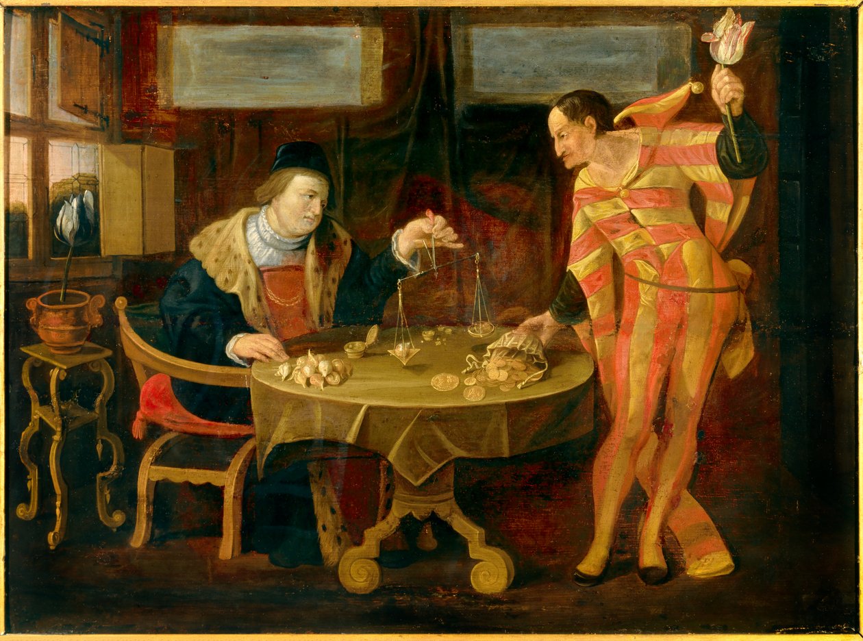 The Sale of Tulip Onions by Flemish School