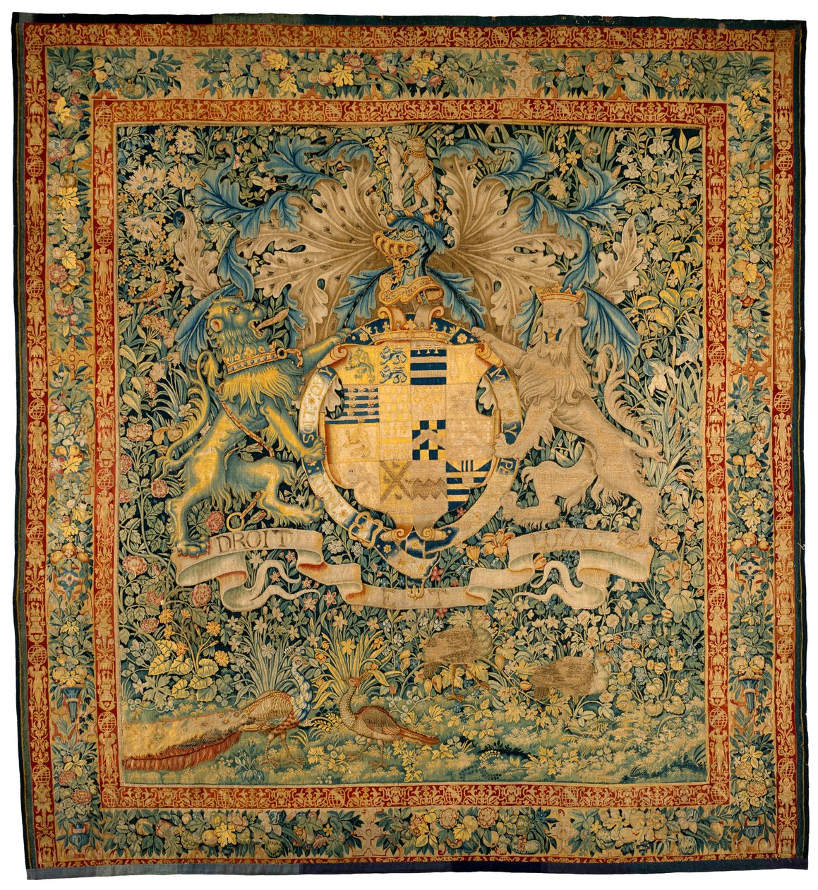 Verdure Tapestry With The Arms Of Robert Dudley, Earl Of Leicester, circa 1570-1585 by Flemish School