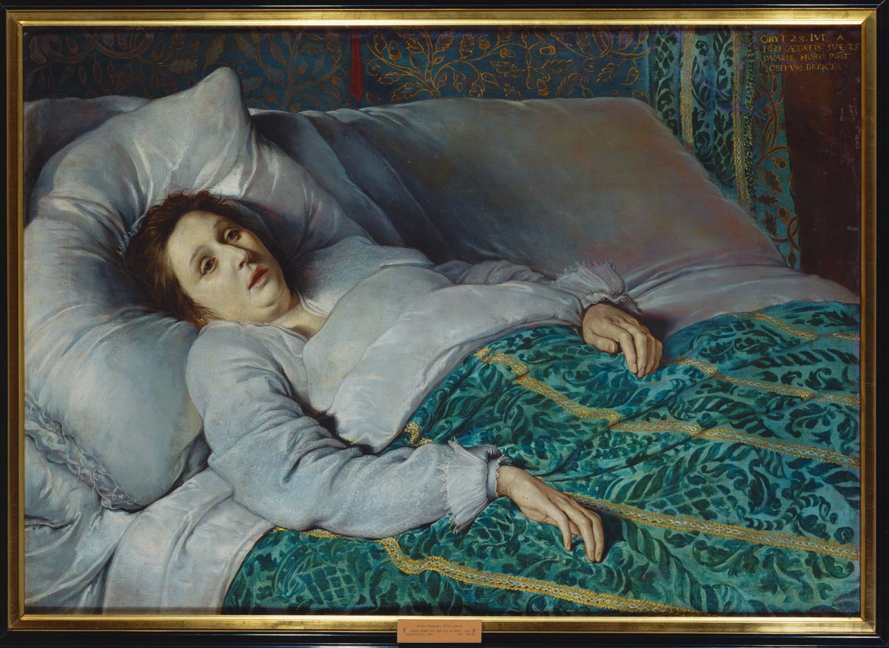 Young Woman on Her Deathbed by Flemish School