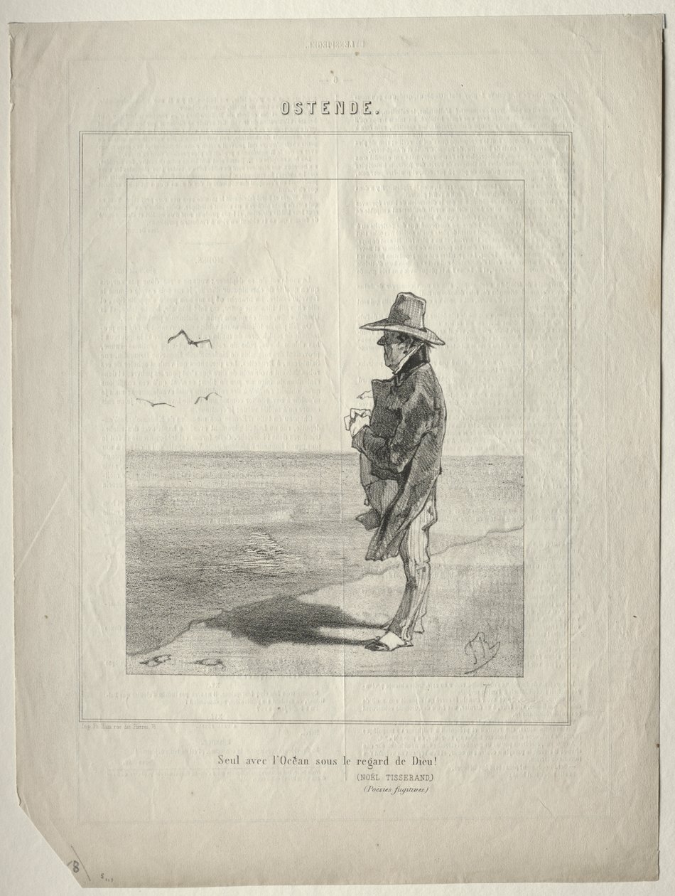 Ostend (Alone with the Ocean under the Gaze of God!) by Félicien Rops