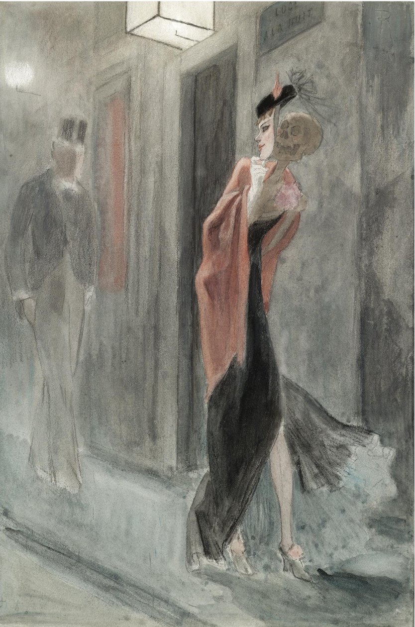 Street Corner, Four in the Morning Parodie Humaine by Félicien Rops