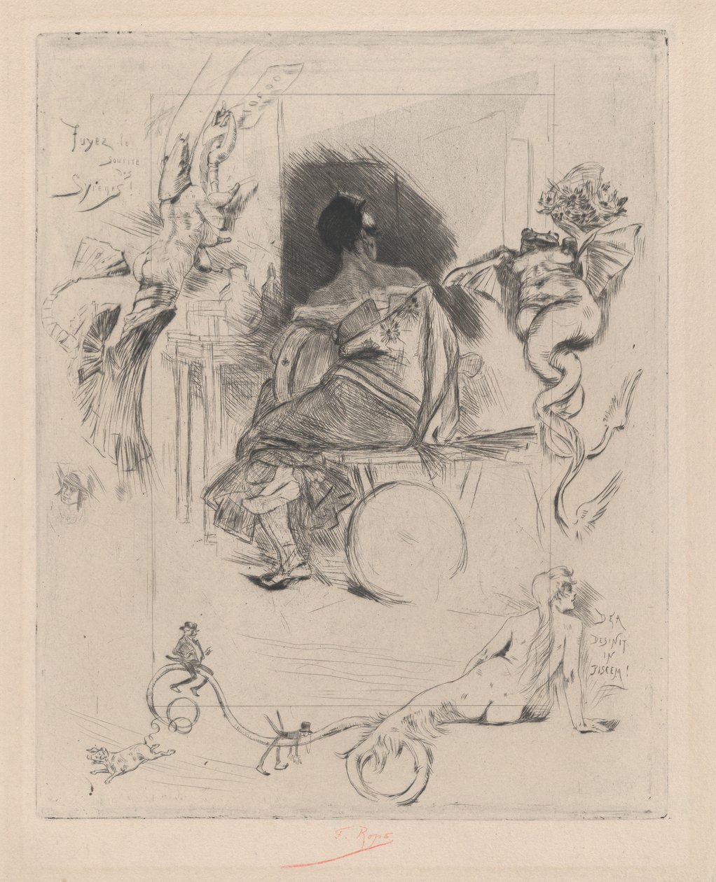 The Last Maja by Félicien Rops