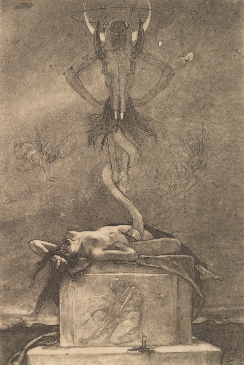 The Sacrifice, from The Satanic Ones by Félicien Rops