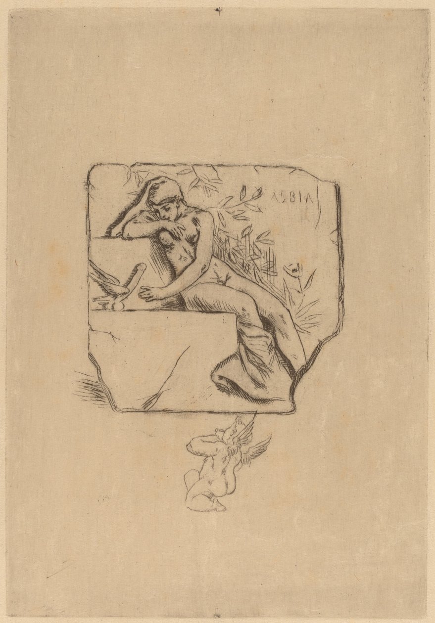 The Sparrow of Lesbie by Félicien Rops