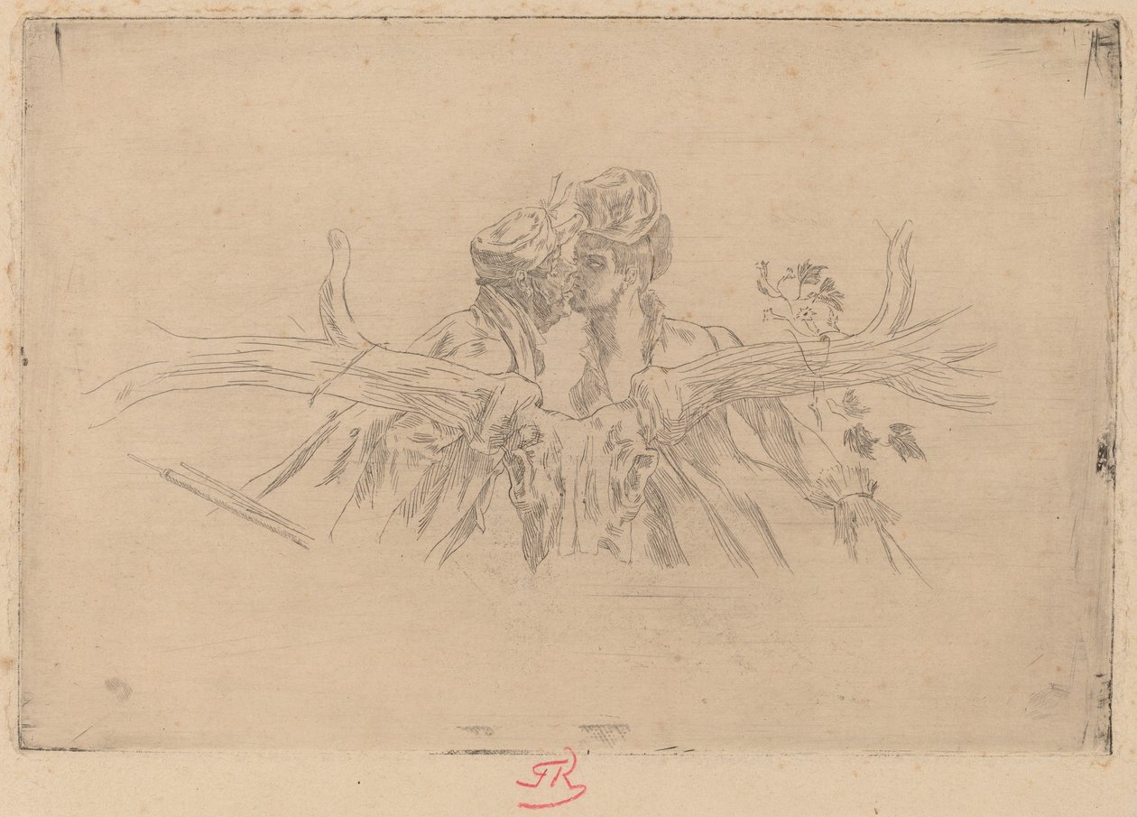 The Train of Maris by Félicien Rops