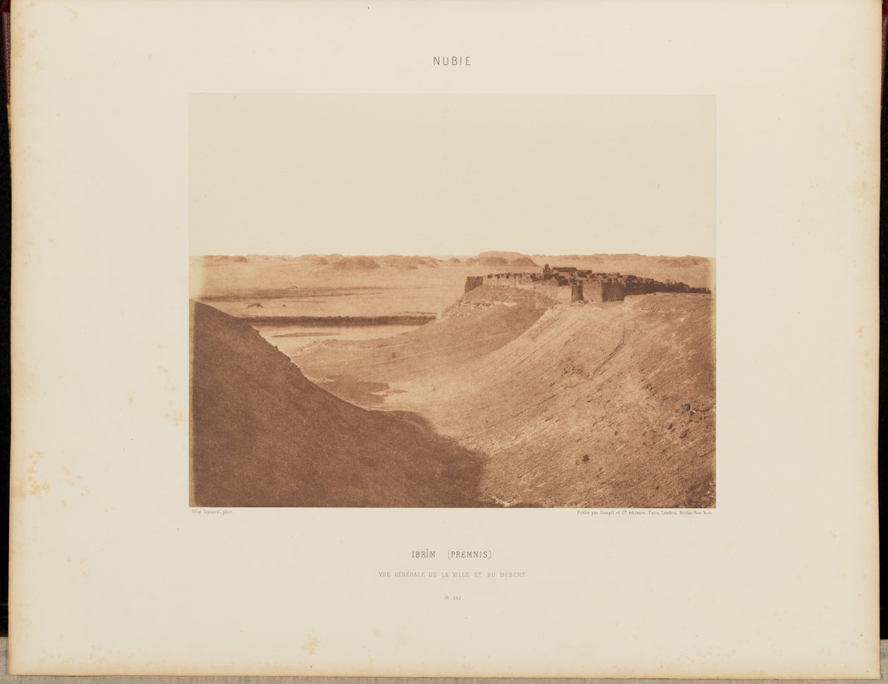 Ibrim (Premnis). General View of the City and the Desert by Félix Teynard