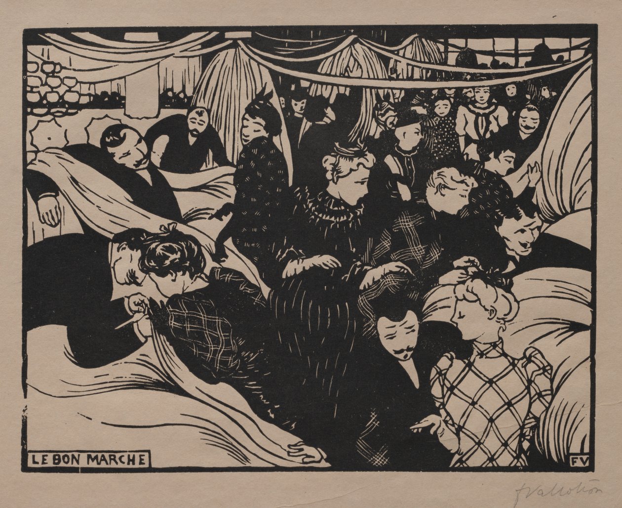 Bon Marché by Félix Vallotton