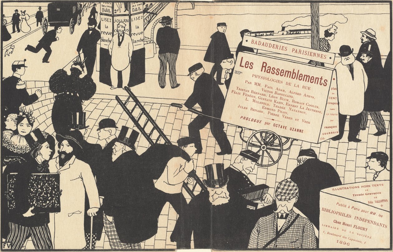 Book Jacket for Les Rassemblements, 1896 by Félix Vallotton