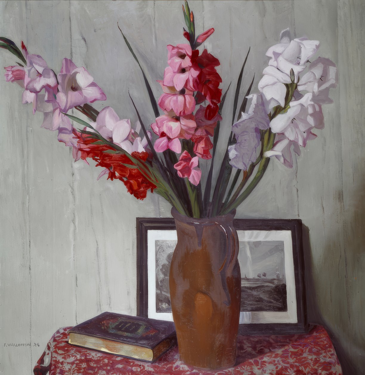 Still Life with Gladioli by Félix Vallotton