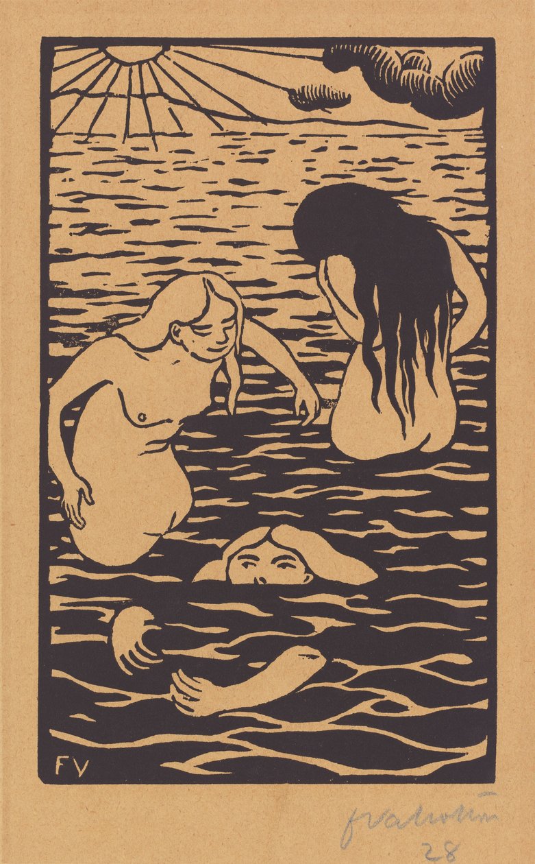 Three Bathers, 1894 by Félix Vallotton