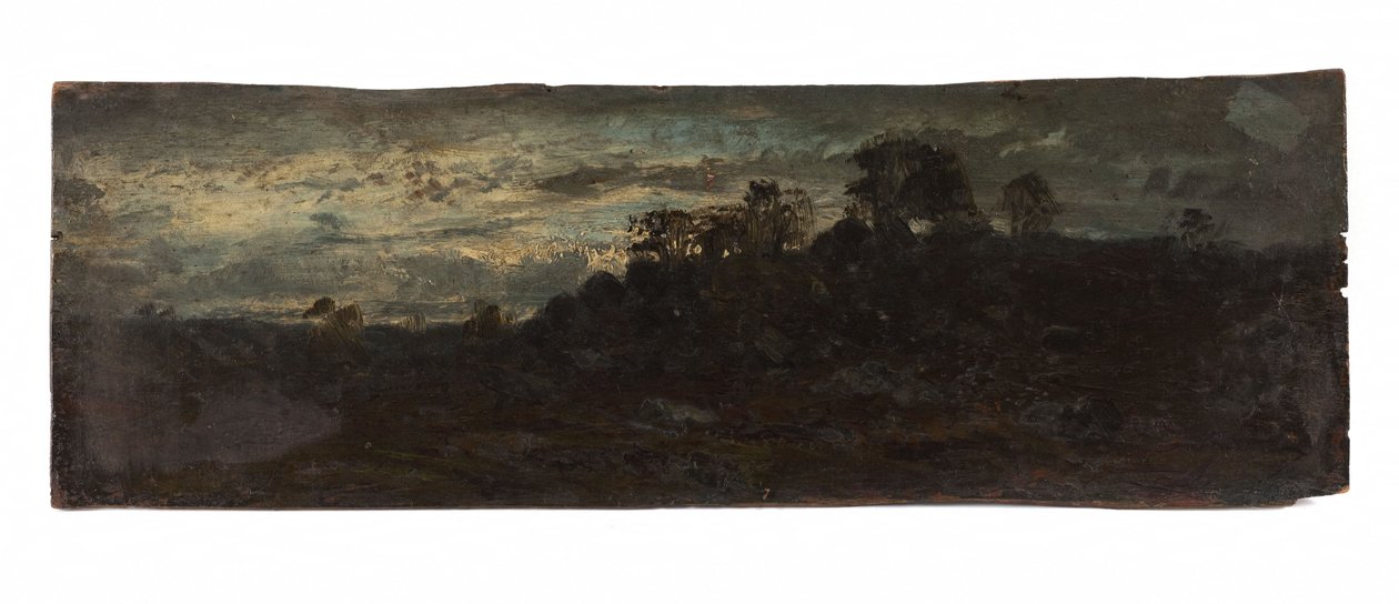 Barbizon, the evening, second half of the 19th century by Félix Ziem