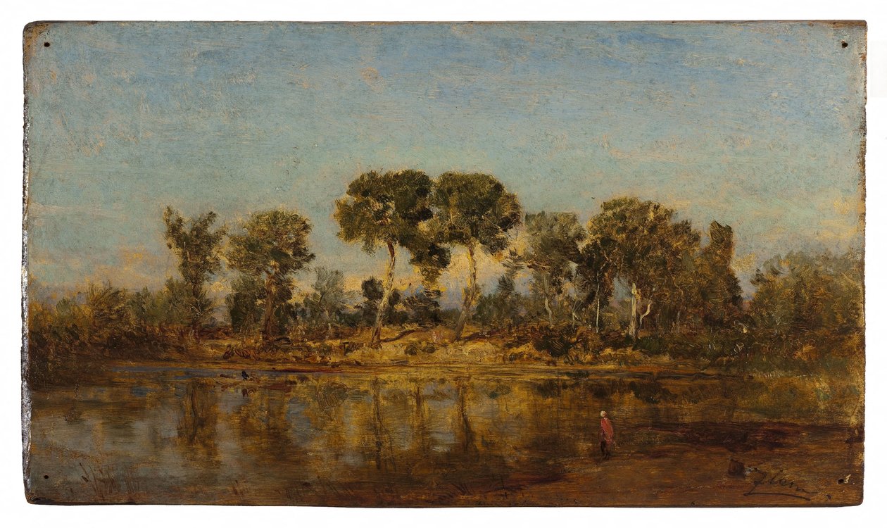 The Rhône between Arles and Avignon, between 1860 and 1865 by Félix Ziem