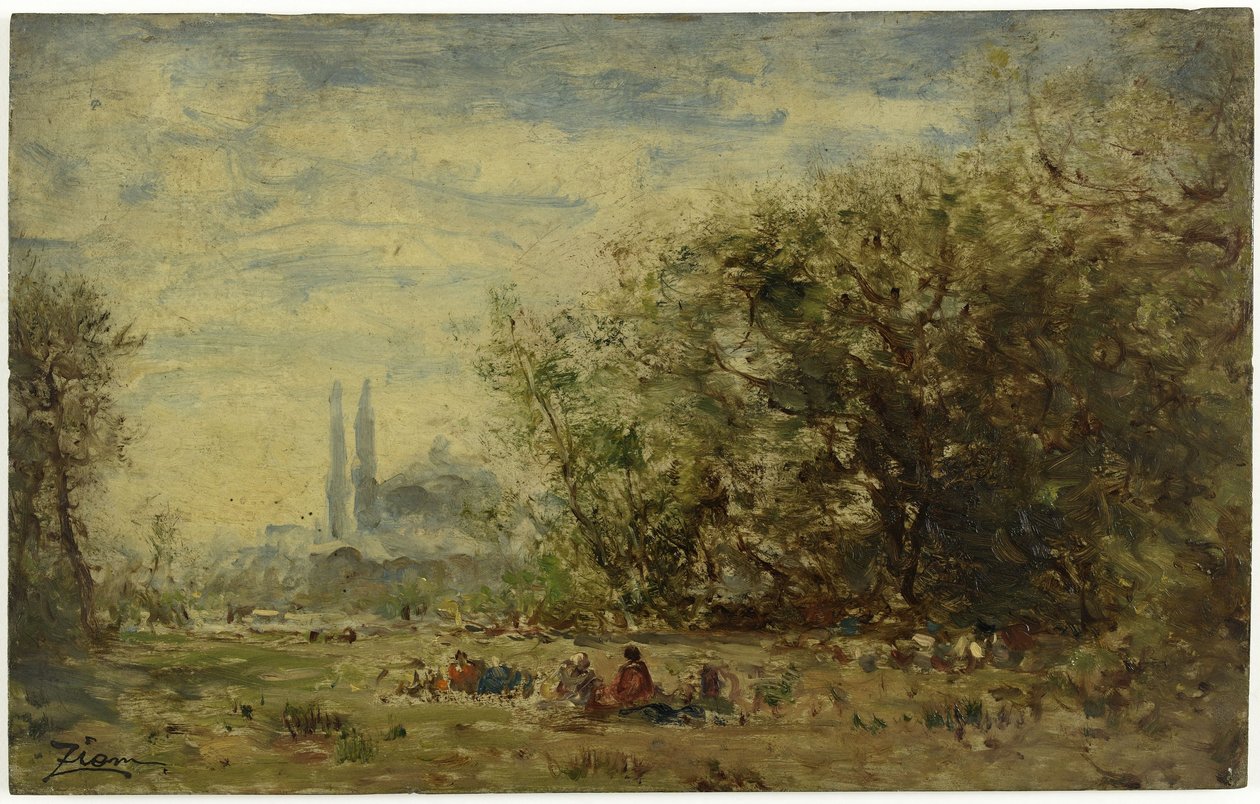 The fresh waters of Asia, near Constantinople (between 1880 and 1890) by Félix Ziem