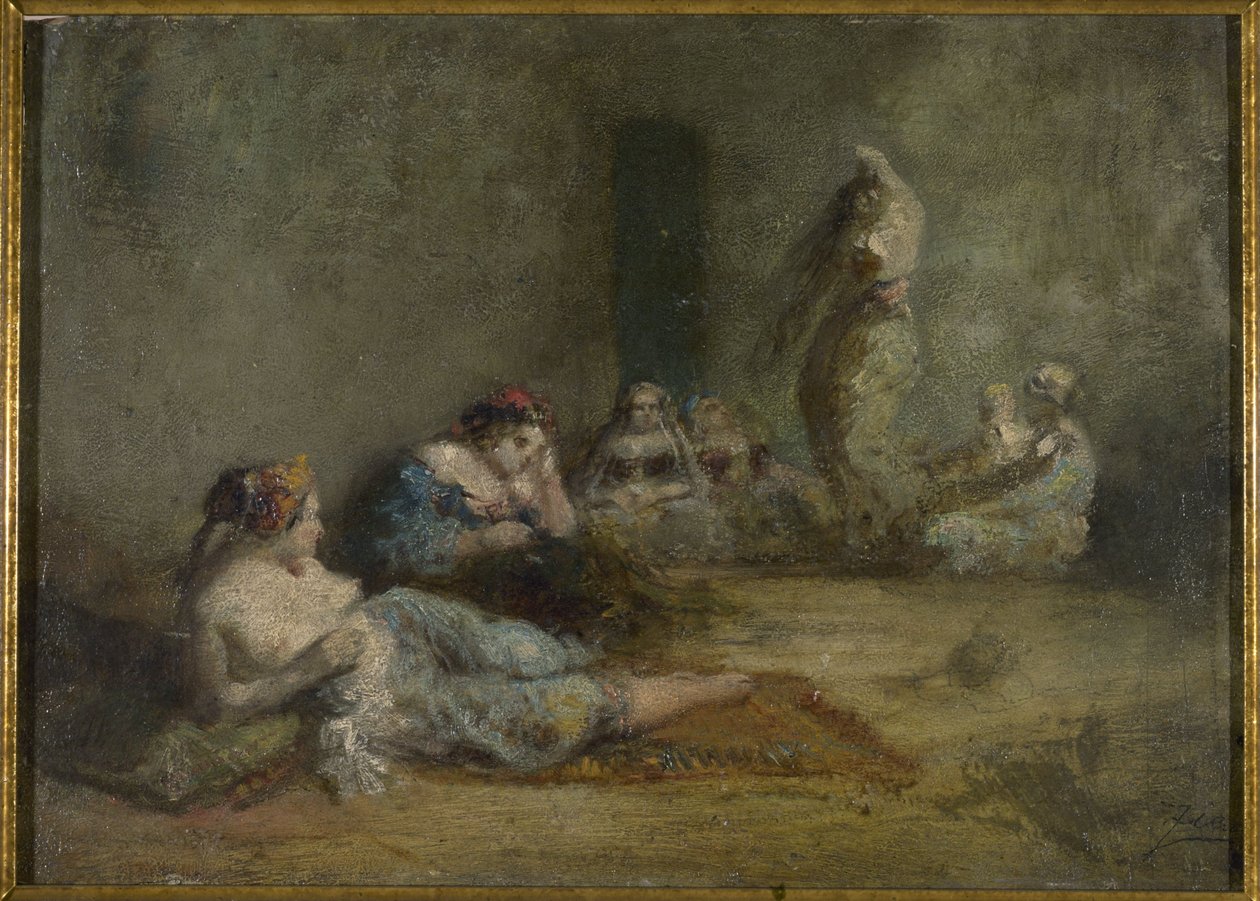 The harem, between 1855 and 1856 by Félix Ziem