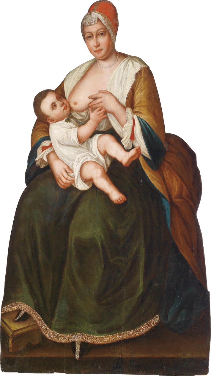 A Nursing Woman by Flämische Schule