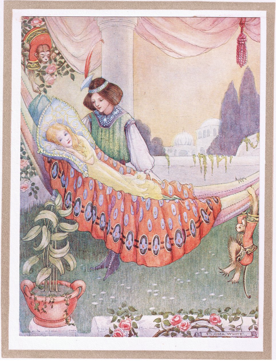 The Princess Put the Maidens into Hammocks by Flora White