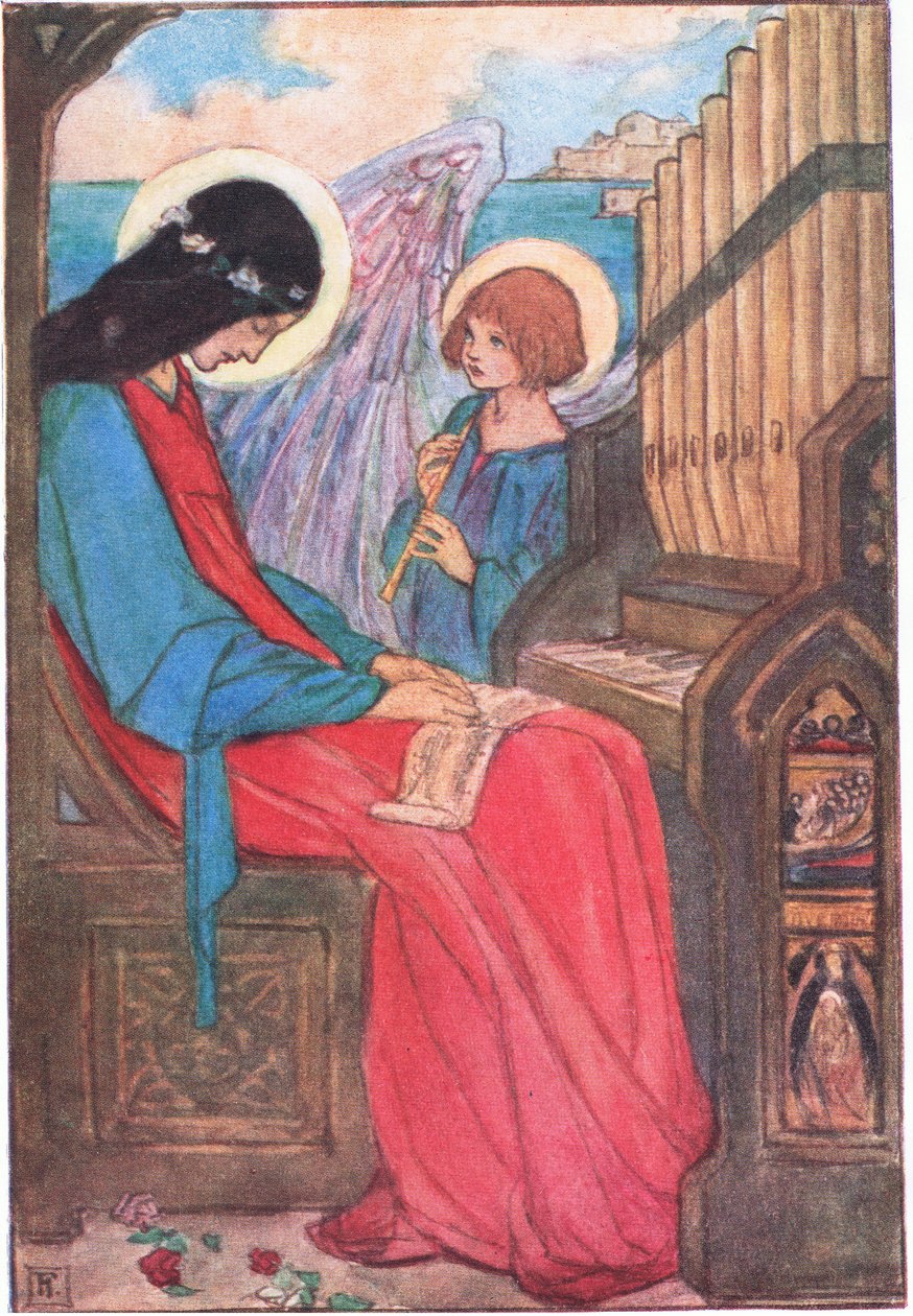 Or in a clear walled city on the sea (The Palace of Art) by Florence Harrison