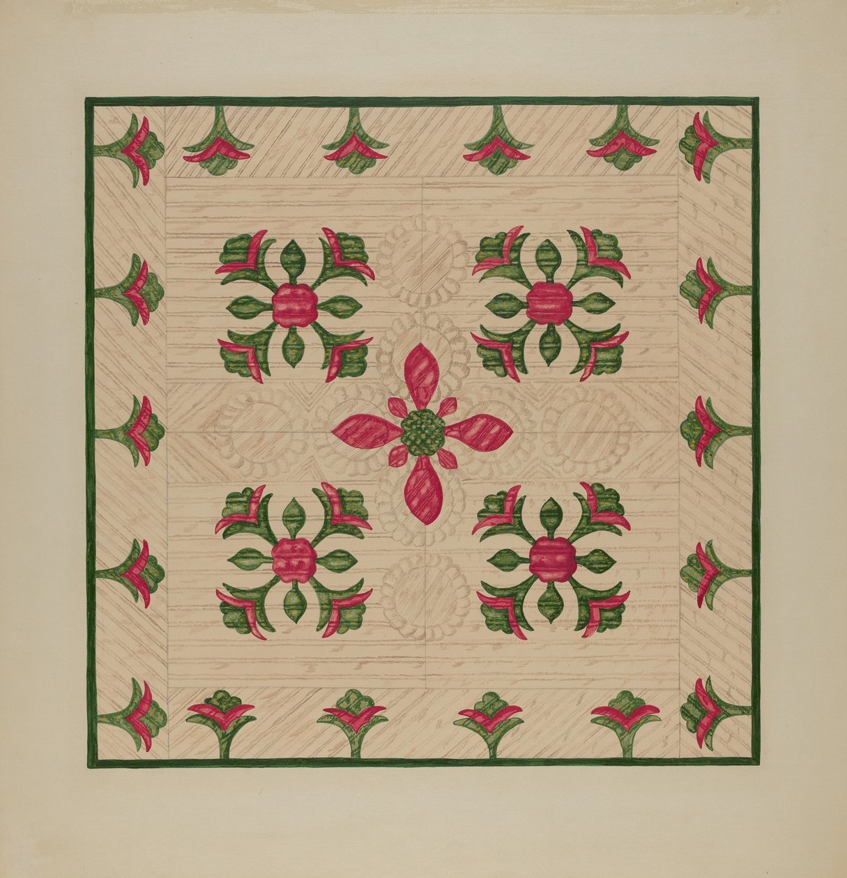 Applique Quilt by Florence Hastings