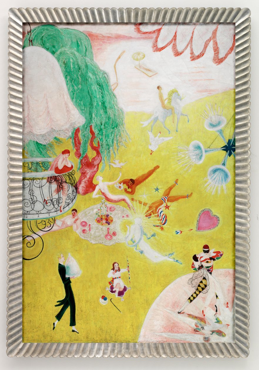 Love Flight of a Pink Candy Heart by Florine Stettheimer