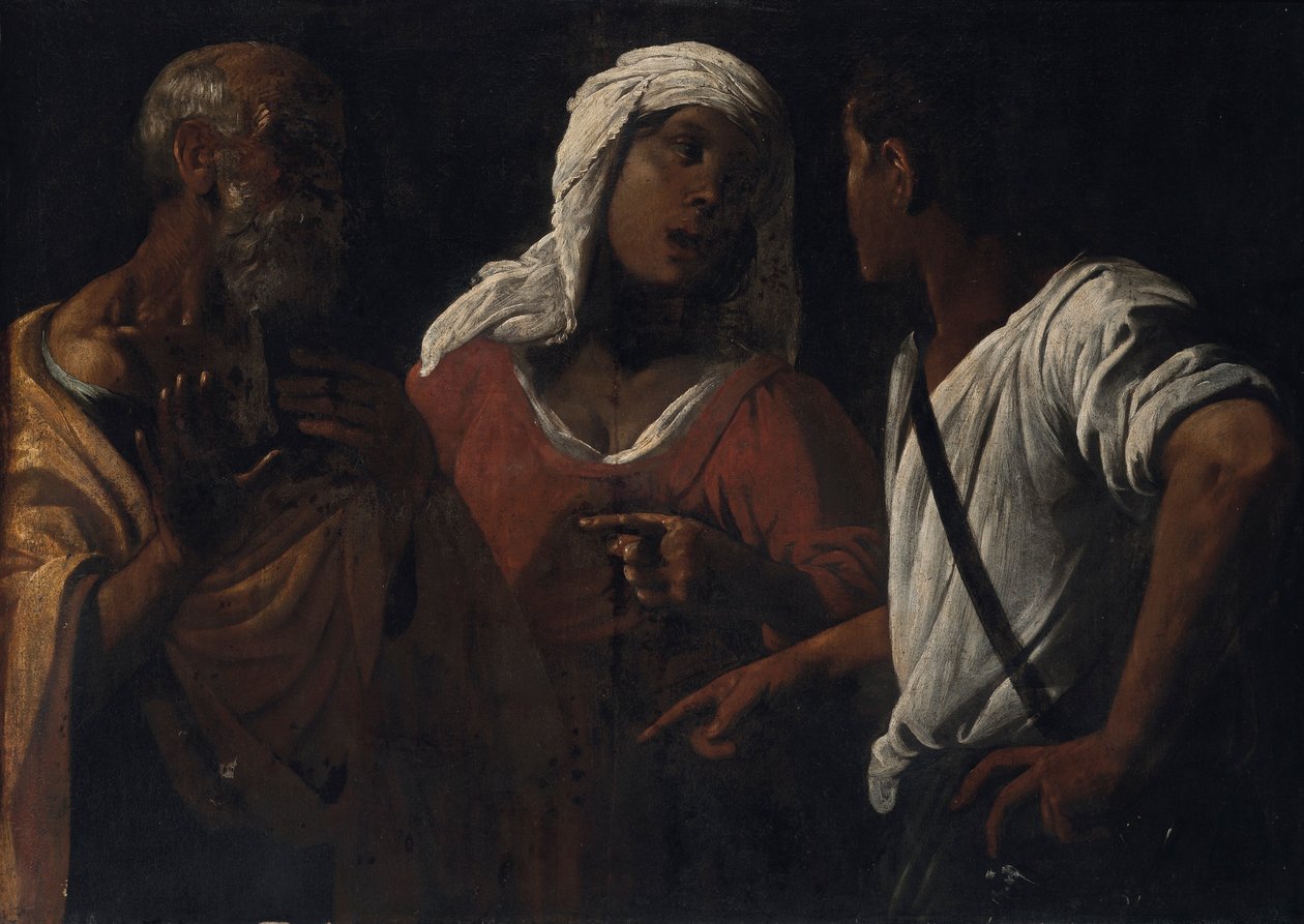 The Denial of Saint Peter by Follower of Hendrick ter Brugghen