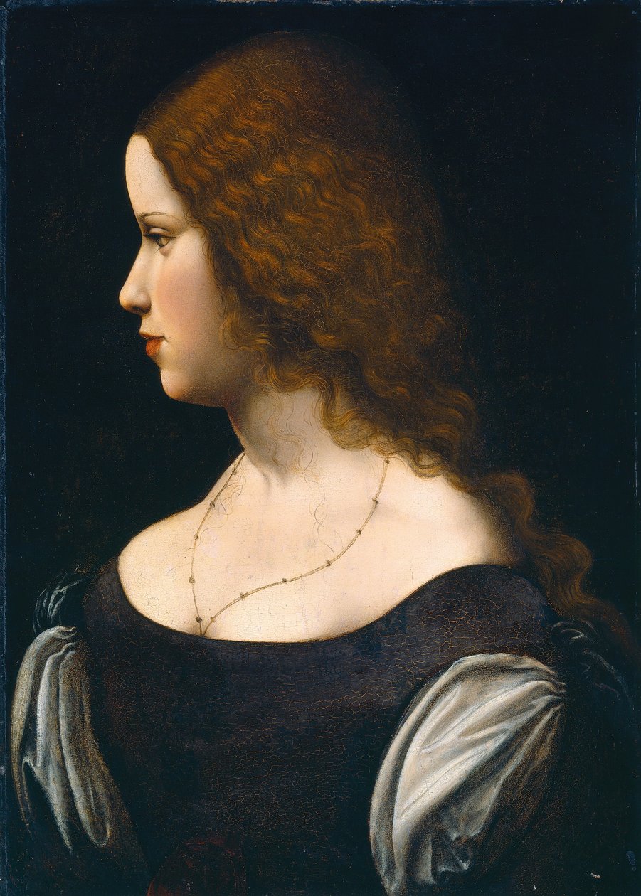 Portrait of a Young Lady by Follower of Leonardo da Vinci