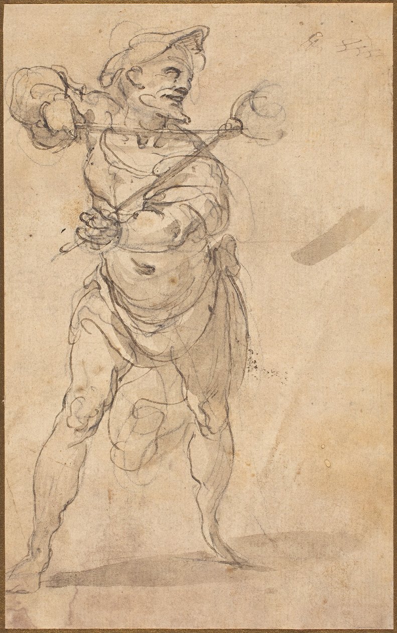 A Tormentor With Tongs by Follower of Taddeo Zuccaro