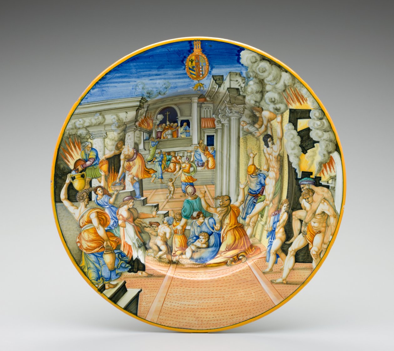 The Burning of Troy by Fontana Workshop