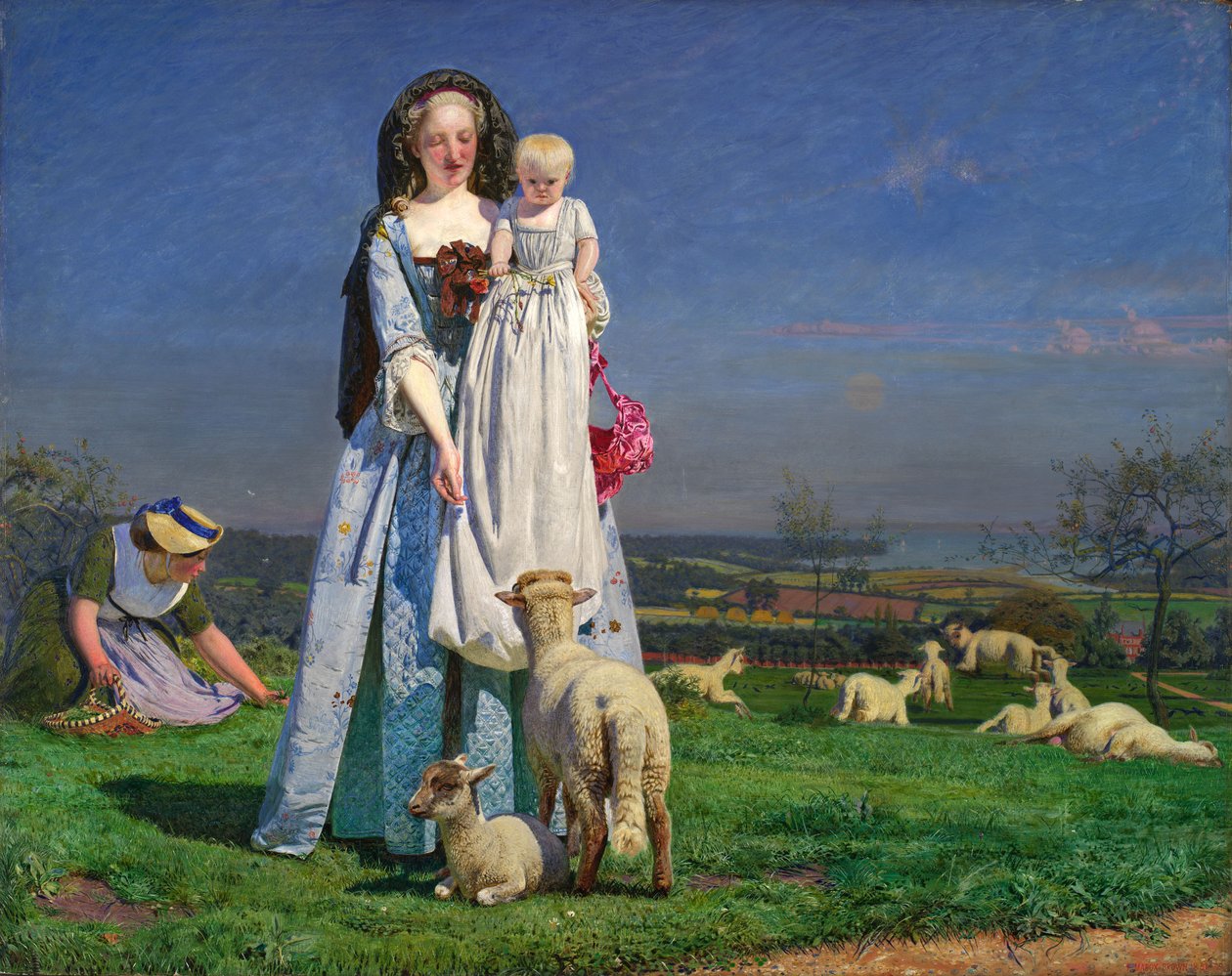 The Pretty Baa-Lambs by Ford Madox Brown