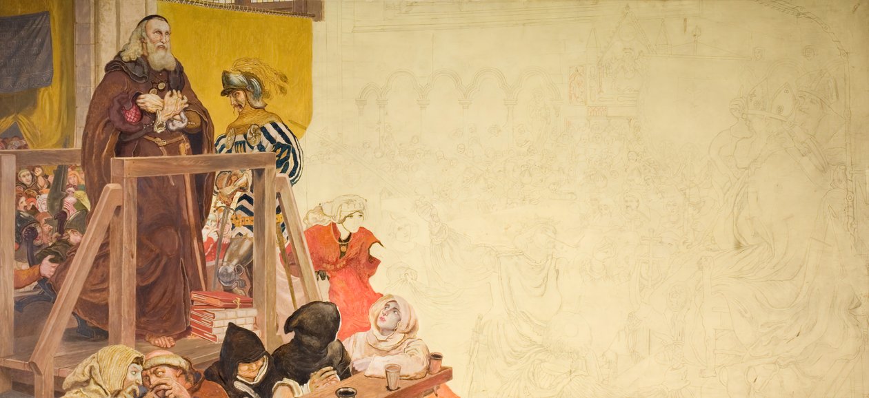 Wycliffe on His Trial, 1893 by Ford Madox Brown