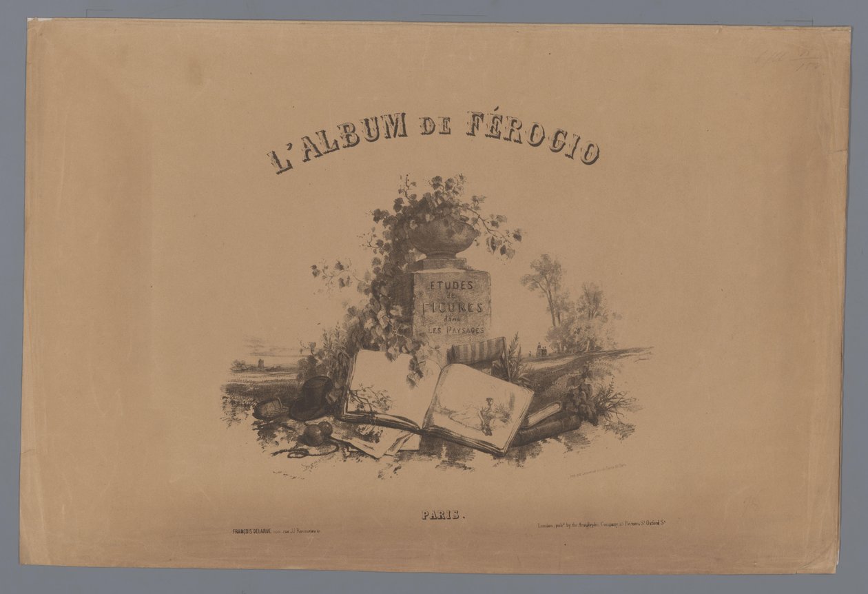 Cover for: Studies of Figures in a Landscape by Fortuné Ferogio