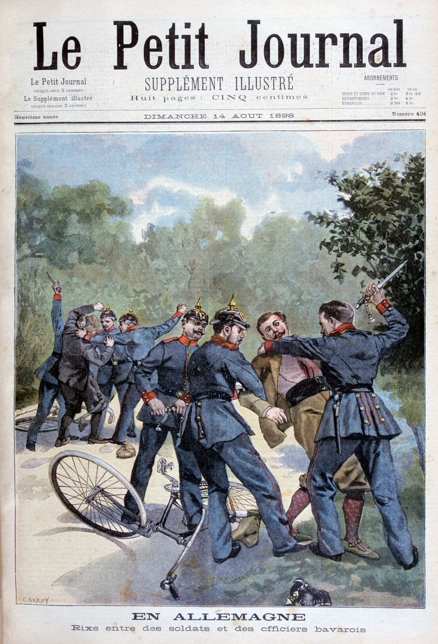 A Brawl Between German Soldiers and Bavarian Officers, Germany by Fortuné Méaulle